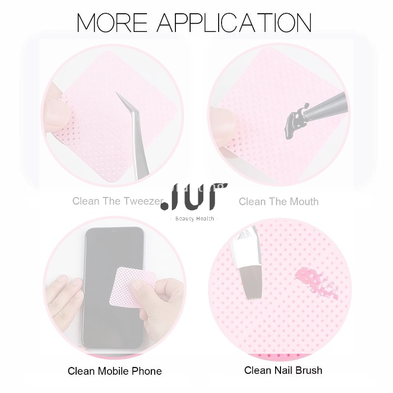 Eyelash Extension Remover - Pieces Professional Pluisvrije Nageldoekjes Wimperverlenging Lijmdoekjes
