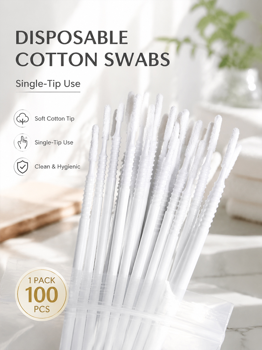 Eyelash Extension Remover - Wegwerp lange wattenstaafjes Wimperextensies Microblading Draagbare