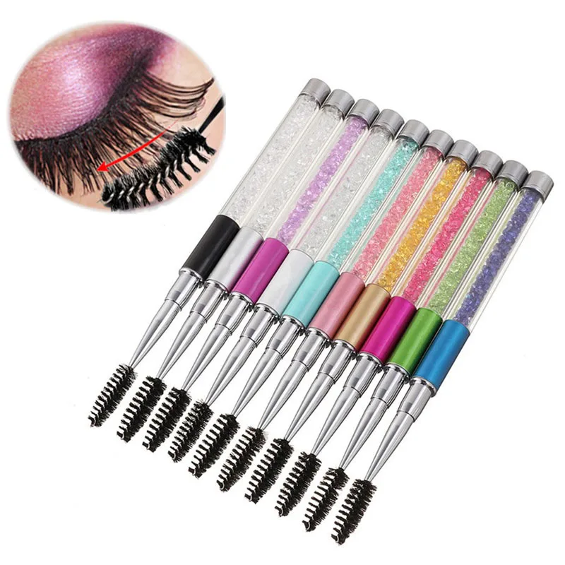 Eyelash Extension Options - Strass Handvat Lash Borstel Herbruikbare Wimper