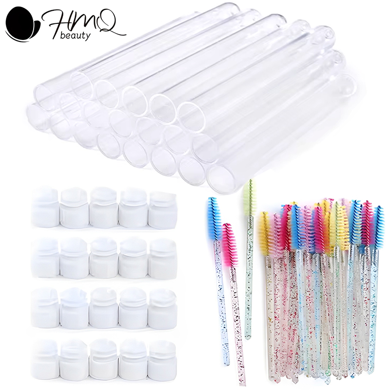 Eyelash Extension Options - Wimperborstelbuis met wenkbrauwborstels Herbruikbare Mascara Wands