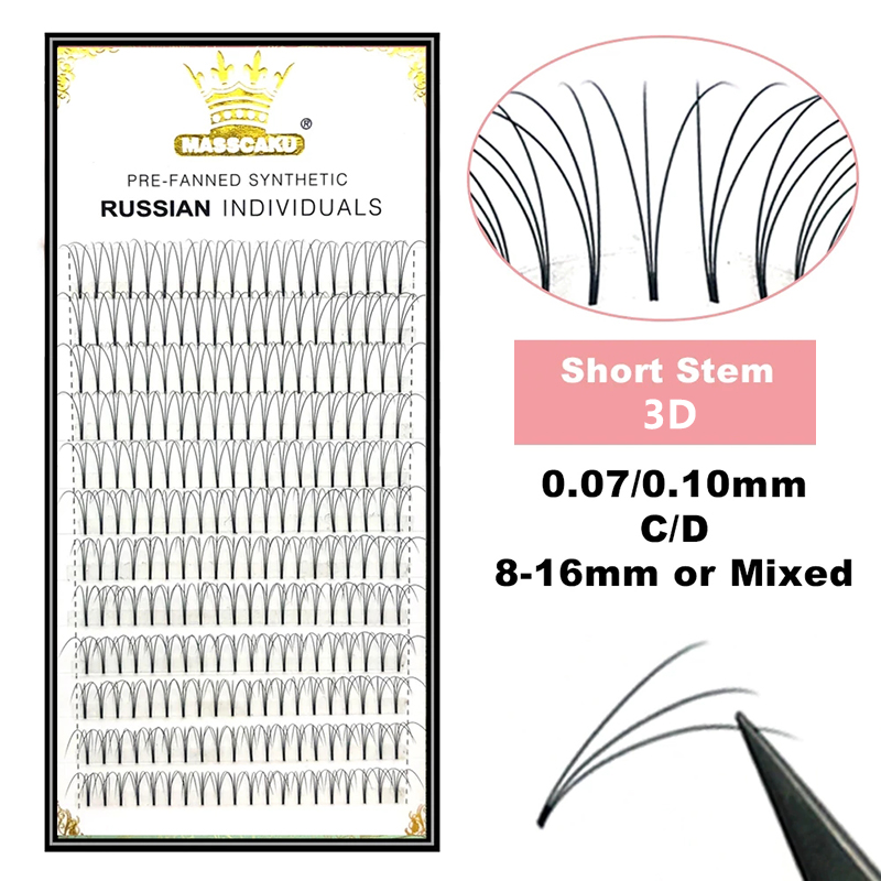 MASSCAKU Premade Russische Vol - Eyelash Extension Review recensie en prijs