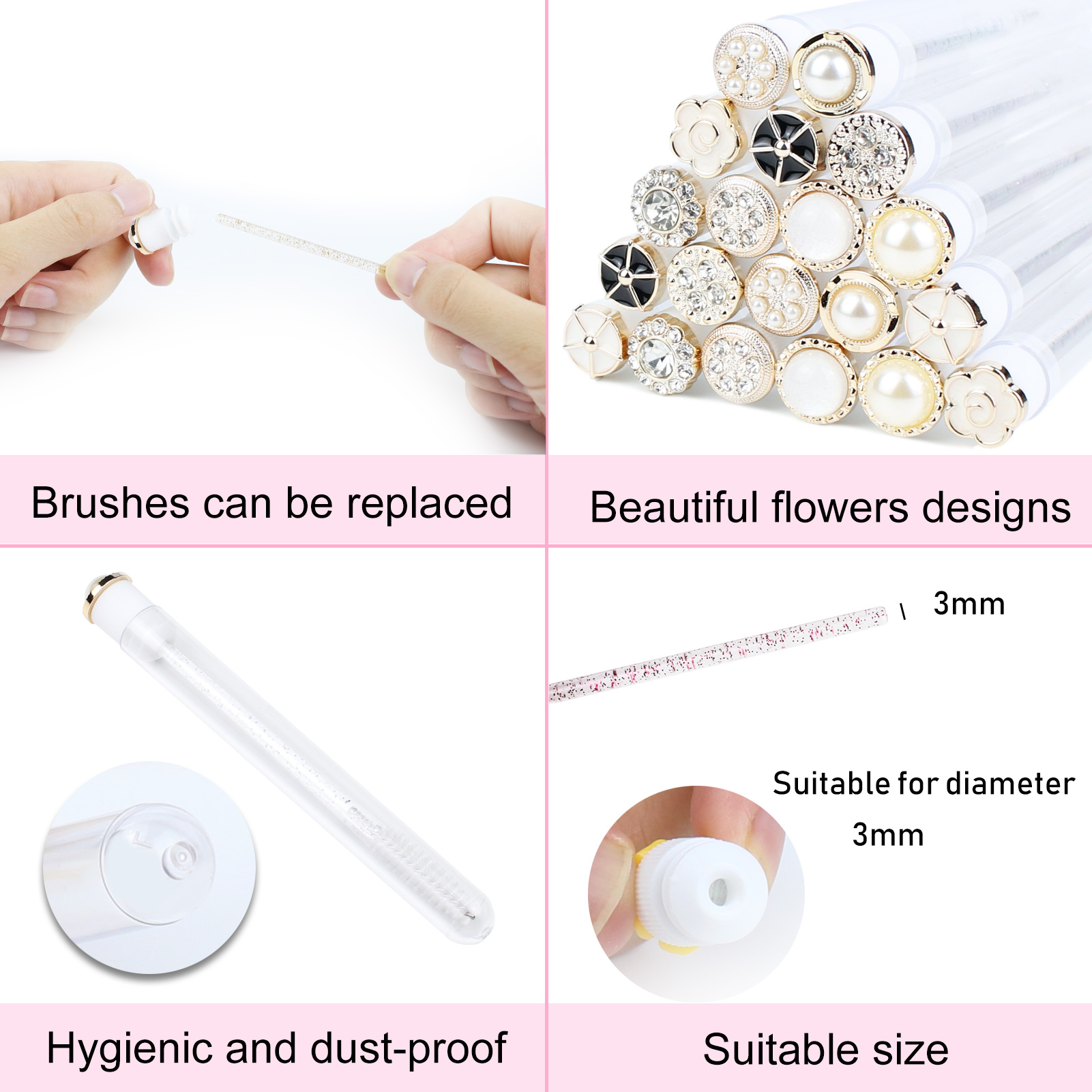 Mascara Wands Tube 20 stks Her - Eyelash Extension Options recensie en prijs