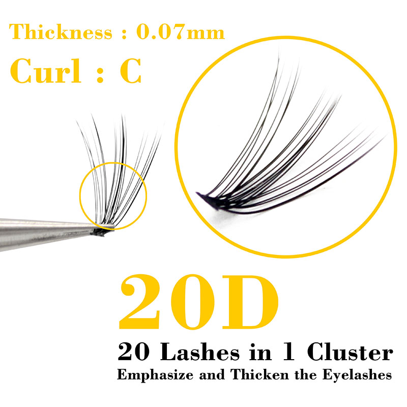 Kimcci 60 Bundels Nertsen Wimp - Eyelash Extension Review recensie en prijs